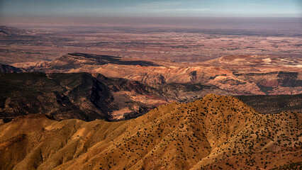 Fototapeta na wymiar Landscape of the High Atlas mountains, Morocco.