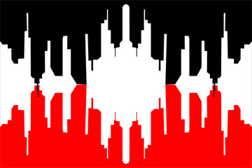 design vector background with a unique pattern and a combination of red and black colors