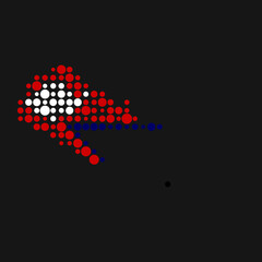 Nepal Silhouette Pixelated pattern map illustration