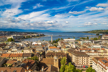 Fototapeta na wymiar Panoramic view of Geneva