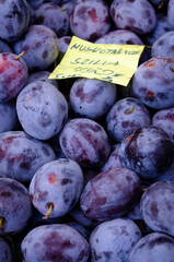 plums on the market