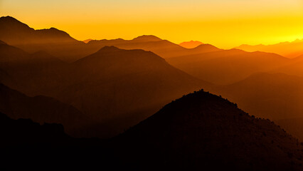 Landscape of the High Atlas mountains, Morocco.