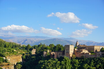 Fototapeta na wymiar view of La Alhambra in Granada, Spain