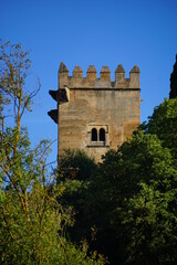 tower of the castle in la Alhambra, Granada