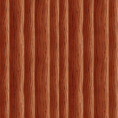Fototapeta premium Brown wooden boards grunge seamless background