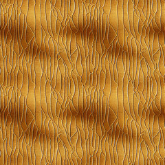 Gold metal grunge paper texture. Abstract seamless background pattern.