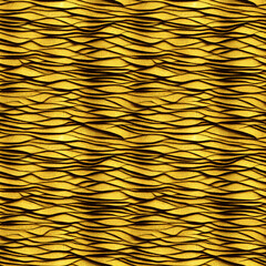 Gold metal grunge paper texture. Abstract seamless background pattern.