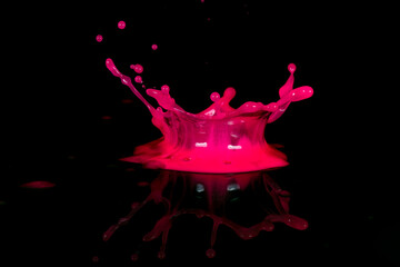 red paint splash isolated