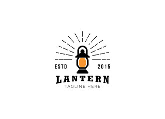 lantern vintage logo icon illustration Premium Vector © AlvinStd.