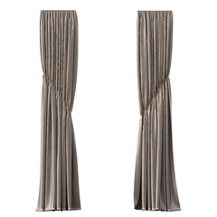 curtain isolated on a transparent background, 3D illustration, cg render