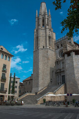 Fototapeta na wymiar Church of Saint Philip in the city of Girona. Catalonia