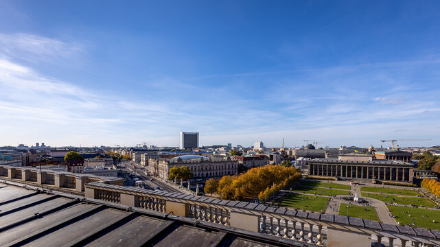 Blick von der Dachterrasse des Humboldt Forums, Berlin Mitte