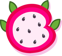 Obraz premium Dragon fruit style alphabet text, letter C