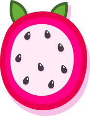 Obraz premium Dragon fruit style alphabet text, namber 0