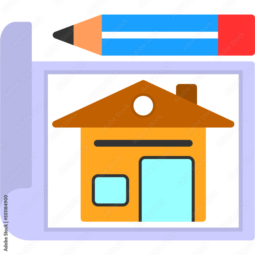 Canvas Prints house plan icon