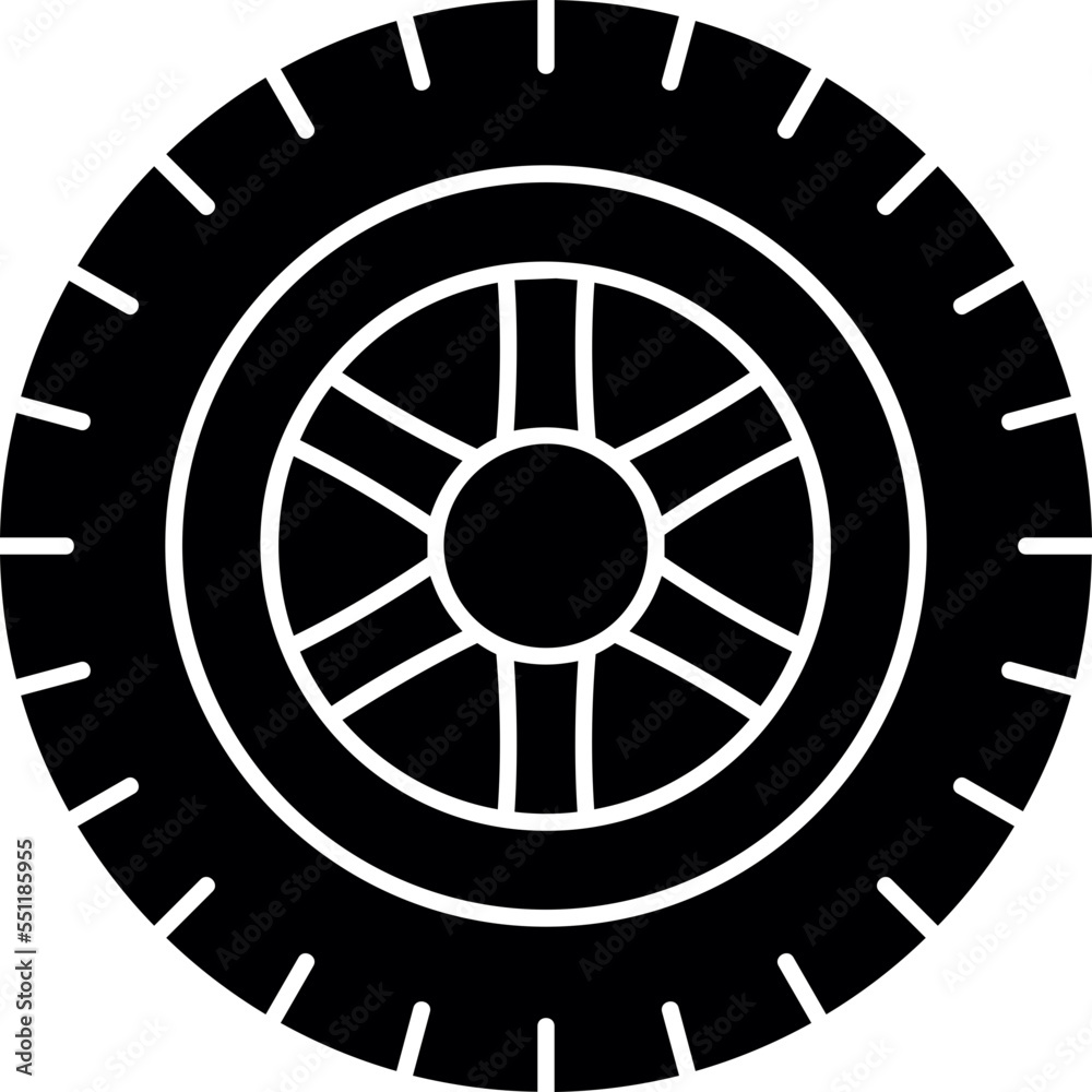 Poster Tire Icon