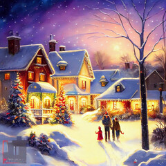 Obraz premium Christmas Family Holiday