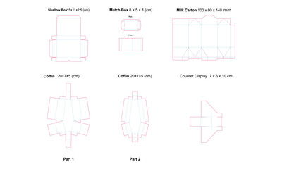 packaging design die cut bundle