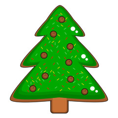 christmas tree cookie