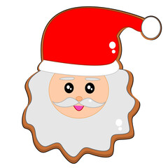 santa claus cookie