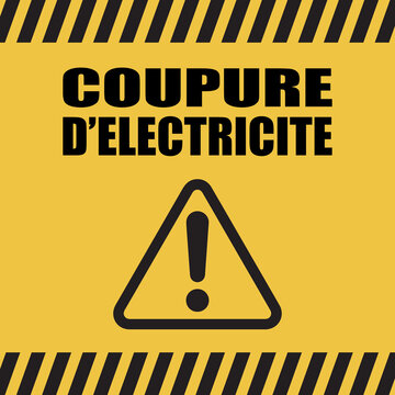 Logo coupure d'&eacute;lectricit&eacute;.