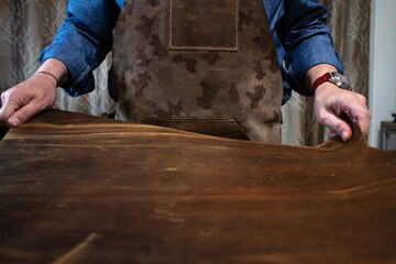 leather master at work