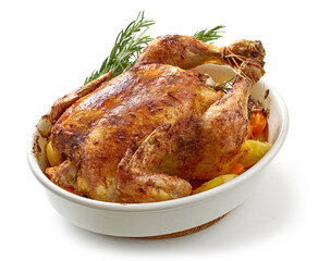 roasted chicken and vegetables