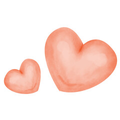 Watercolor Pink Hearts ,Girls Valentines ,Women's Heart , pink Valentines, Red hearts clipart, watercolor Valentine png, Valentine's day clipart, seamless border, heart frame, watercolour heart border