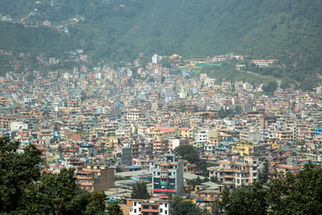 Fototapeta na wymiar view of the city Kathmandu