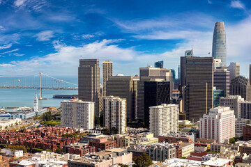 Fototapeta na wymiar Aerial view of San Francisco