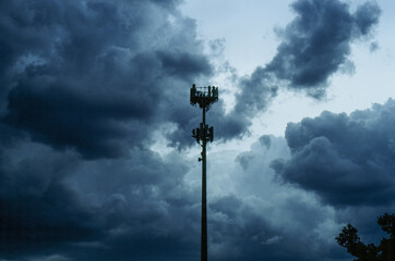 Cell Tower in a Storm