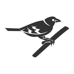 finch bird logo template Icon Illustration Brand Identity