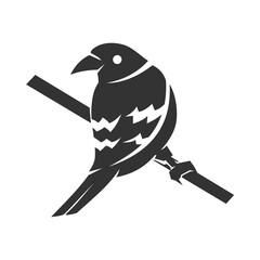 finch bird logo template Icon Illustration Brand Identity