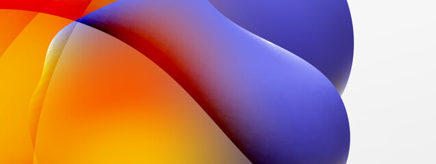 Abstract background. Fluid gradient color wave template for wallpaper, banner, background or landing
