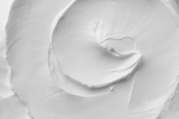 Fototapeta na wymiar Texture of natural face cream, top view