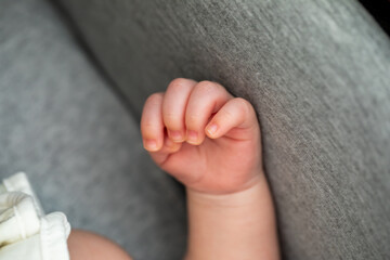 Close-up of a newborn baby