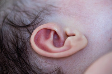 Close-up of a newborn baby