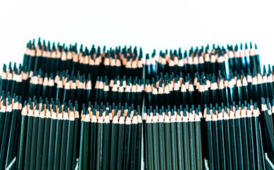 Pencil in art stationery store; art, workshop, inspiration, craft. 