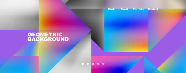 Dynamic lines, triangles, rectangles geometric abstract background. Vector Illustration For Wallpaper, Banner, Background, Card, Book Illustration, landing page