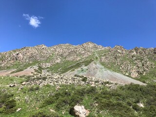 Landscape in the mountains, Terskey Alatoo mountains, Kyrgyzstan