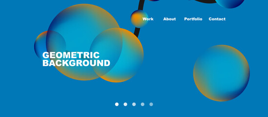 Connected dots geometric landing page background. Vector Illustration For Wallpaper, Banner, Background, Card, Book Illustration, landing page