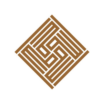 brown geometric pattern on white background clip art preview