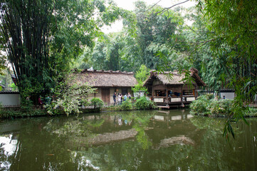 Du Fu Thatched Cottage, the former residence of The Chinese Tang Dynasty poet Du Fu in Chengdu,...