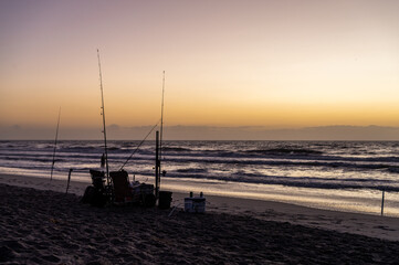 Surfcasting Setup Atlantic Sunrise