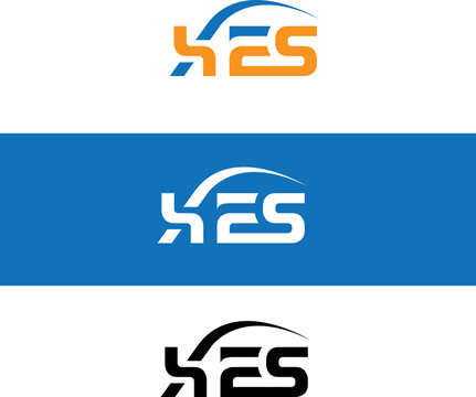 Typography of xes letter logo with unique special character x  monogram logo 