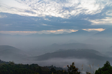 Dawn view of the landscape of Jinlongshan