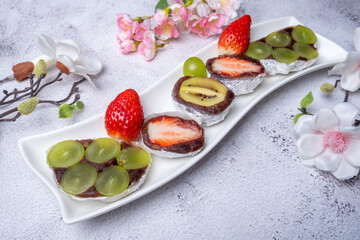 Korean traditional food Fruit Rice Cake