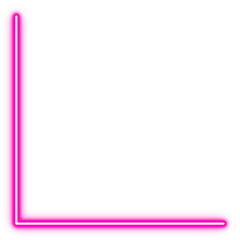Pink Neon Corner Line Illustartion