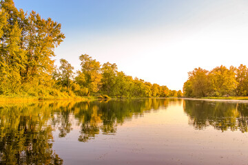 Beautiful Petrie Island ottawa river landscape