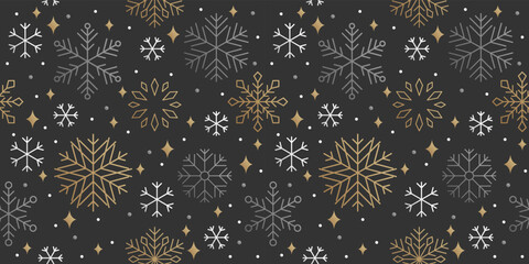 snowflakes background, winter, pattern